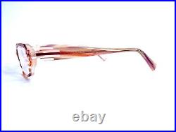 New Jean Lafont Pink Clear Retro Cat Eye Glasses France Ispahan 448 49 14 138
