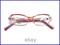 New Jean Lafont Pink Clear Retro Cat Eye Glasses France Ispahan 448 49 14 138