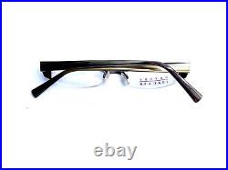 New Lafont Issy La Metal Brown Half Rim Cat Eye Glasses France 281 49 17 142