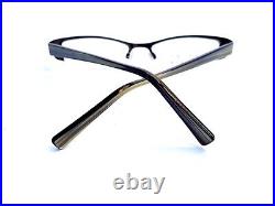 New Lafont Issy La Metal Brown Half Rim Cat Eye Glasses France 281 49 17 142