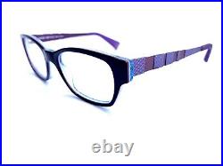New Lafont Issy La Purple Blue Wayfarer Eyeglasses France Eames 757 49 17 140