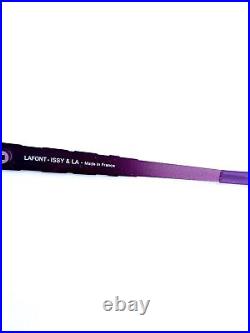 New Lafont Issy La Purple Blue Wayfarer Eyeglasses France Eames 757 49 17 140