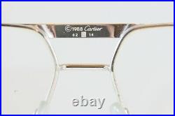 New Nos Vintage Cartier Tank Platinum Eyeglasses Made In France