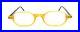 New Rare Francois Pinton REPORTER V H106 BN 80s France Vintage Yellow Eyeglasses