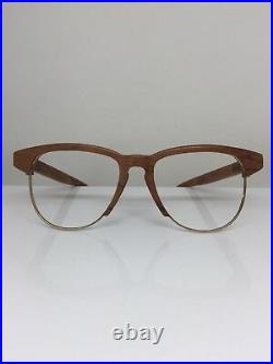 New Rare Vintage CERRUTI 1881 Wood Eyeglasses C. Gold & Wood Handcrafted France