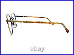 New VTG Lamy Lunettes Brown Metal Eyeglasses Bridgeport E035 F455 ZT 50 19 135