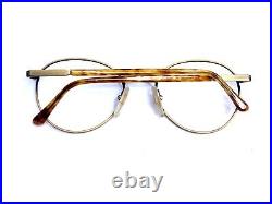 New VTG Lamy Lunettes Brown Metal Eyeglasses Bridgeport E035 F455 ZT 50 19 135