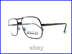 New VTG Lunettes Girard France Aviator Gunmetal Frame Eyeglasses 3110 52 20 140