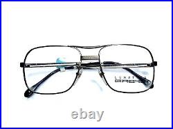 New VTG Lunettes Girard France Aviator Gunmetal Frame Eyeglasses 3110 52 20 140