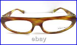 New Vintage ALAIN MIKLI 56mm Brown Havana Women's Eyeglasses Frame France