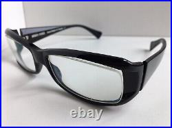 New Vintage ALAIN MIKLI AL09420001 56mm Black Marble Eyeglasses Frame France