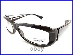 New Vintage ALAIN MIKLI AL09420012 Brown 56mm Men's Eyeglasses Frame France