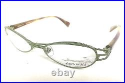 New Vintage ALAIN MIKLI AL1112 0008 51mm Lime Wire Women Eyeglasses Frame France