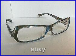 New Vintage ALAIN MIKLI AL30010210 54mm Blue Marble Eyeglasses Frame France made