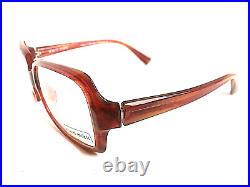 New Vintage ALAIN MIKLI AL 0957 0013 58mm Striped Orange Eyeglasses Frame France