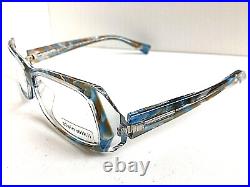 New Vintage ALAIN MIKLI AL 10030210 54mm Blue Marble Women's Eyeglasses Frame