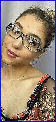 New Vintage ALAIN MIKLI AL 10030210 54mm Blue Marble Women's Eyeglasses Frame