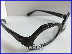 New Vintage ALAIN MIKLI AL 1019 0004 56mm Gray Cat Eye Eyeglasses Frame France