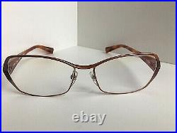 New Vintage ALAIN MIKLI AL 10200002 Amber Rx Eyeglasses Frame France