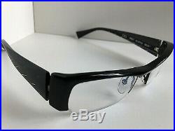 New Vintage ALAIN MIKLI PACT AL 0795 01 51mm Black Semi-Rimless Eyeglasses Frame