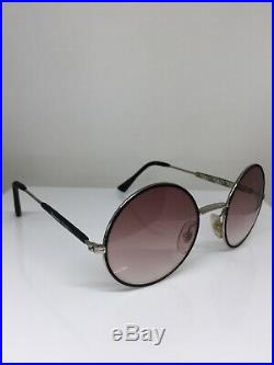 New Vintage Burberrys of London B50 11 Round Sunglasses C. Silver & Black France
