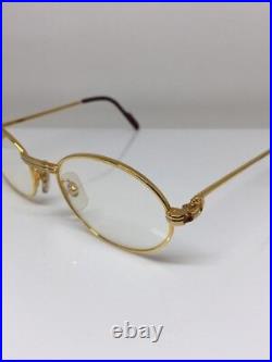 New Vintage Cartier Saint Honore Limited Series Eyeglasses With Sapphire 49-18mm