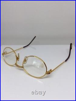 New Vintage Cartier Saint Honore Limited Series Eyeglasses With Sapphire 49-18mm