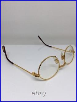 New Vintage Cartier Saint Honore Limited Series Eyeglasses With Sapphire 49-18mm