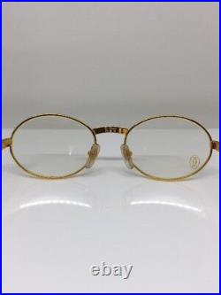 New Vintage Cartier Saint Honore Limited Series Eyeglasses With Sapphire 49-18mm