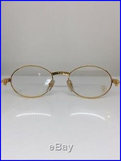 New Vintage Cartier Saint Honore Limited Series Eyeglasses With Sapphire 51-20mm