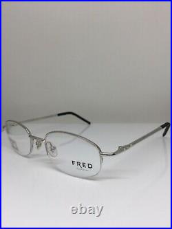 New Vintage FRED Lunettes CUT 003 Eyeglasses Diamond Finish C. 002 Platinum 47mm