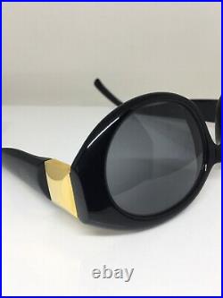 New Vintage FRED Lunettes CUT S4 Sunglasses C. 001 Black Noir & Gold 49mm France