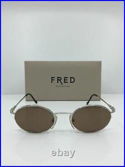 New Vintage FRED Lunettes Comores Platinum Sunglasses Force 10 Made France 48mm