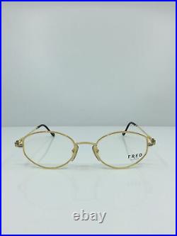 New Vintage FRED Lunettes Eyeglasses Maldives Bicolore Gold C. Made France 52mm