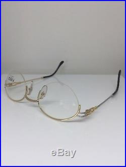 New Vintage FRED Lunettes Feroe Eyeglasses Gold Bicolore Rose C. 005 France 49mm