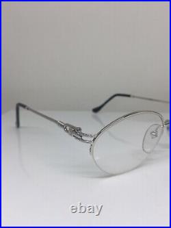 New Vintage FRED Lunettes Feroe Platinum Eyeglasses Force 10 Made In France 49mm