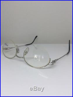 New Vintage FRED Lunettes Feroe Platinum Eyeglasses Force 10 Made In France 51mm