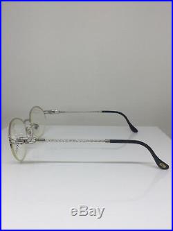 New Vintage FRED Lunettes Feroe Platinum Eyeglasses Force 10 Made In France 51mm