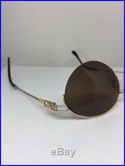 New Vintage FRED Lunettes Feroe Sunglasses Gold Bicolore Rose C. 005 France 51mm