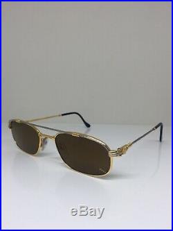 New Vintage FRED Lunettes Fregate Sunglasses C. Bicolore JJ Gold 53-19mm France