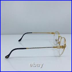 New Vintage FRED Lunettes Grand Largue Eyeglasses Gold Bicolore France 47-22mm