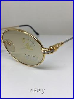 New Vintage FRED Lunettes Ketch Gold Bicolore C. 001 Sunglasses Made France 51mm