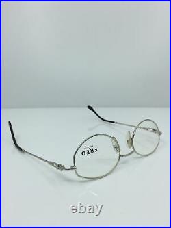 New Vintage FRED Lunettes Maldives Platinum Eyeglasses Force 10 Made France 52mm
