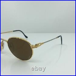 New Vintage FRED Lunettes Ouragan Gold Bicolore C. 001 Sunglasses 51-21mm France