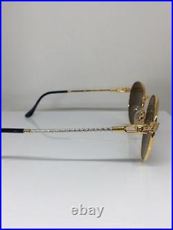 New Vintage FRED Lunettes Ouragan Gold Bicolore C. 001 Sunglasses 53-21mm France