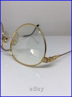 New Vintage FRED Lunettes Ouragan Gold Bicolore JJ C. 001 Eyeglasses 53mm France