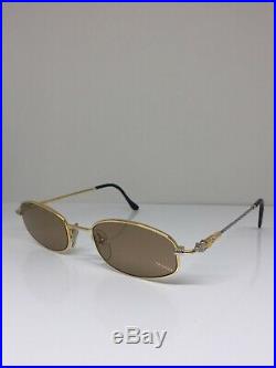 New Vintage FRED Lunettes Seychelles Sunglasses C. 001 Gold Bicolore 49mm France