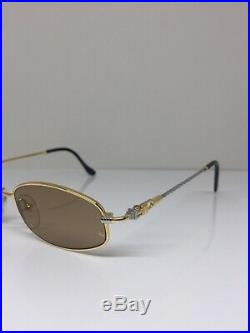 New Vintage FRED Lunettes Seychelles Sunglasses C. 001 Gold Bicolore 49mm France