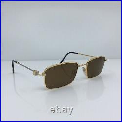 New Vintage FRED Lunettes Tropique Sunglasses C. Bicolore Gold 53-20mm France