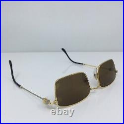 New Vintage FRED Lunettes Tropique Sunglasses C. Bicolore Gold 53-20mm France
